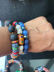 Krobo & Color Stack - Aromatherapy Bracelet Set