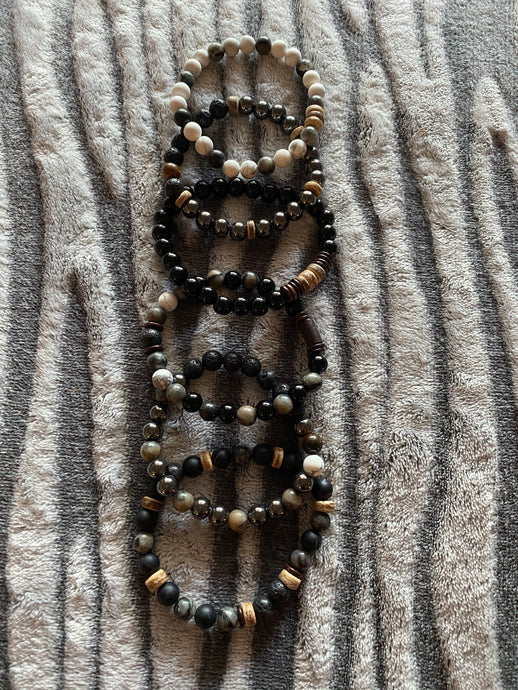 Men’s Aromatherapy Stack Bracelet Set